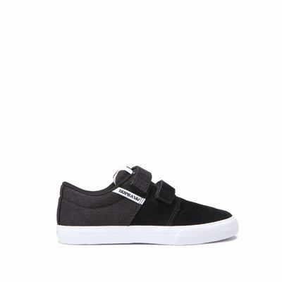 Gyerek Supra STACKS II VULC VELCRO Tornacipő HU627319 Fekete